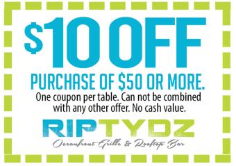 RipTydz Oceanfront Grille & Rooftop Bar - $10 Off purchase of $50 or more Photo