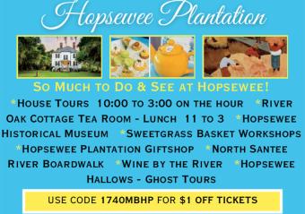 Hopsewee Plantation - $1 Off Historical House Tour Photo