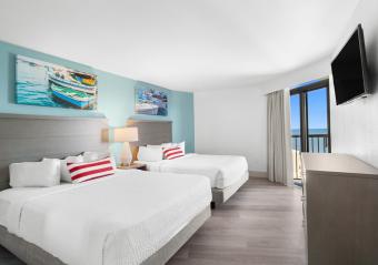 Compass Cove - Mariner Building - Oceanfront Deluxe Two Bedroom Condo - Bedroom Photo