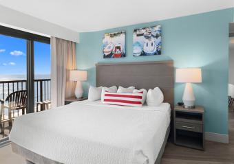 Compass Cove - Mariner Building - Oceanfront Deluxe Two Bedroom Condo - Bedroom Photo