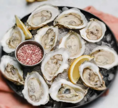 oysters on plate