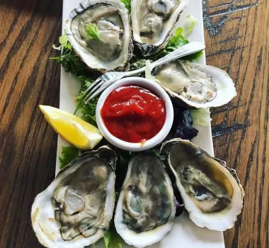 oysters on plate