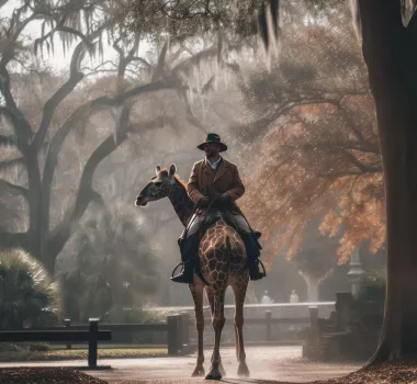 AI generated picture of Brookgreen Gardens