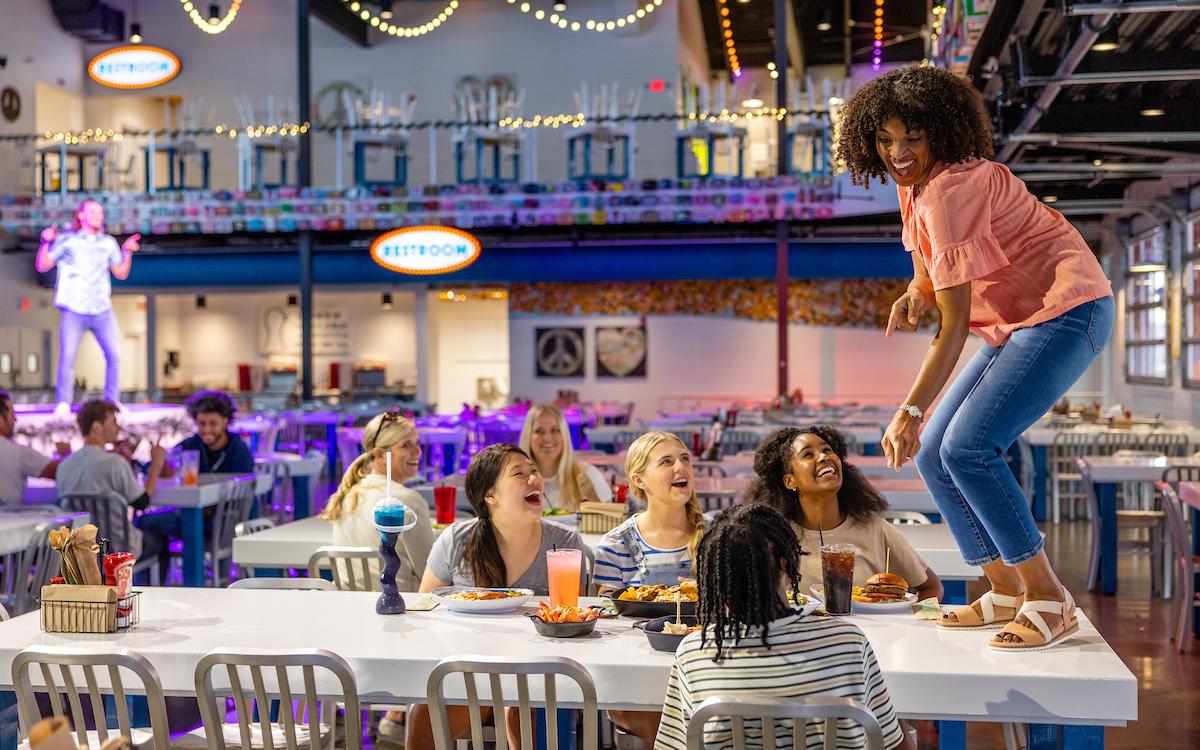 The Hangout Broadway at The Beach Dancing Table Family Dining Teens